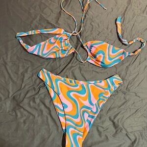 Colorful Swirl Bikini Set